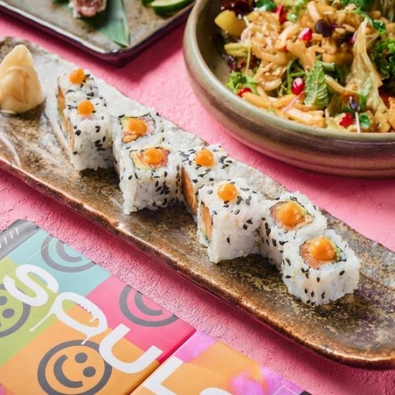 5* All-you-can-eat Sushi With Bottomless Soft Beverages JAPANESE Shop Online at Special Price from Oman Mega Deals