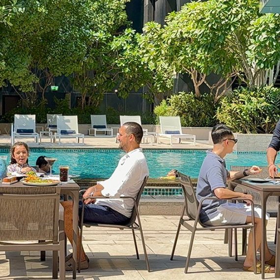 5* Saturday & Sunday Brunch W Beverages & Pool Access-child Or Adults Swim Shop Online at Special Price from Oman Mega Deals