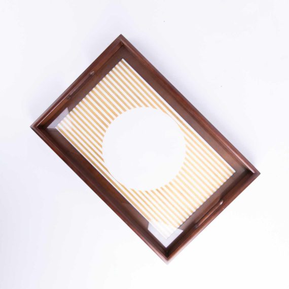 Large Serving Wooden Tray from Aurora trays Furniture & Decor Shop Online at Special Price from Oman Mega Deals
