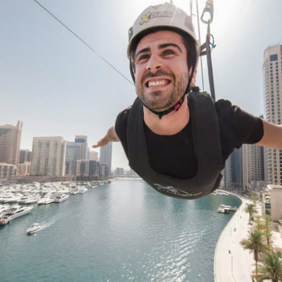 Xline Dubai Marina: World’s Longest Zipline Experience For One Adult WATER SPORTS Shop Online at Special Price from Oman Mega Deals
