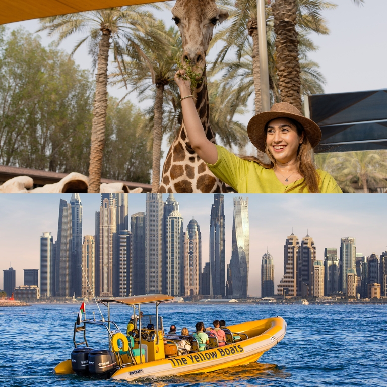 99 Minutes Premium Boat Tour + FREE Emirates Park Zoo – Combo – Attractions Special Offers