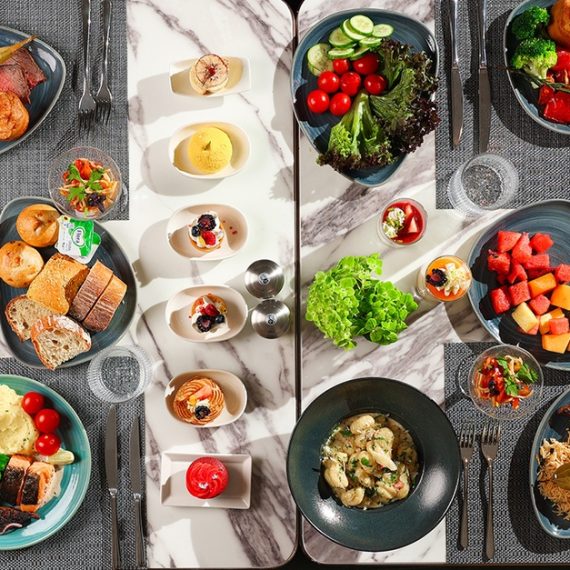 International, Asian, American Or Seafood Theme Night Dinner Buffet Swim Shop Online at Special Price from Oman Mega Deals