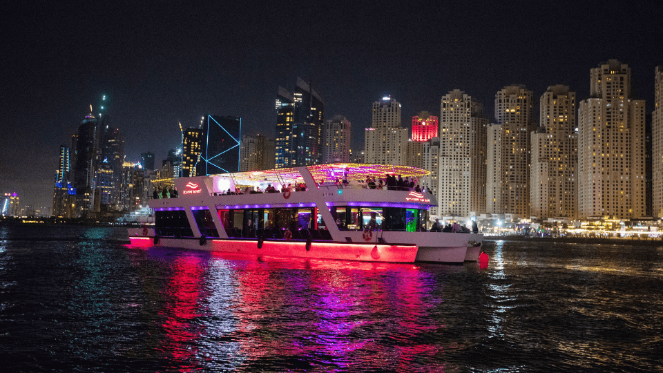 Dubai Marina Dinner Cruise with Live Music & Open Bar - Boat Tours and Cruises Dubai Marina Dinner Cruise with Live Music & Open Bar - Boat Tours and Cruises OmanMegaDeals.com