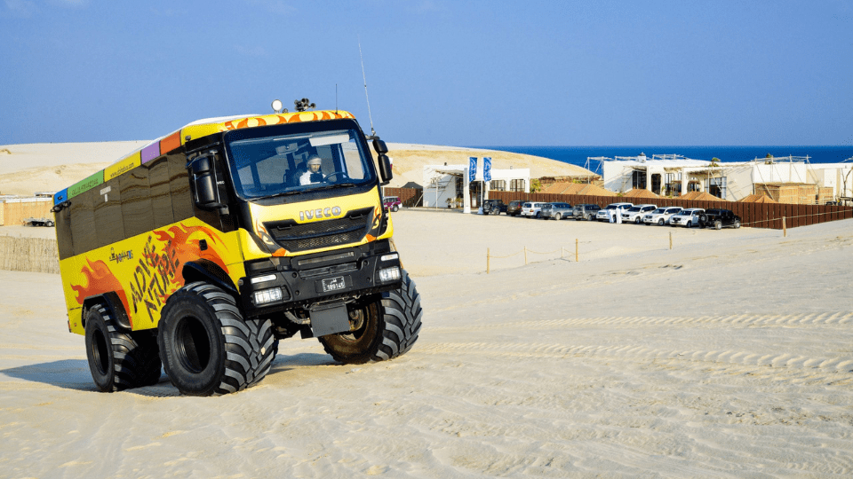 Monster Bus Tour in the Desert with Day Pass at Al Majles Resort - Sightseeing and Tours Monster Bus Tour in the Desert with Day Pass at Al Majles Resort - Sightseeing and Tours OmanMegaDeals.com