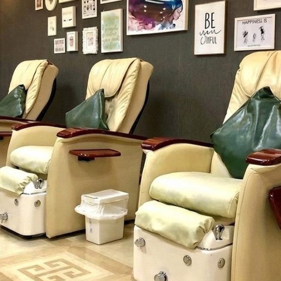 Polish & Pamper: Classic Or Gelish Mani-pedi With Spa NAILS Shop Online at Special Price from Oman Mega Deals