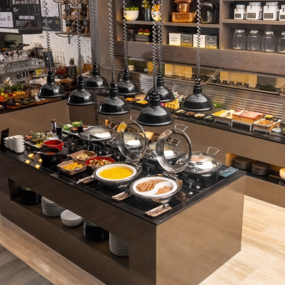 Choice Of Buffet: Breakfast, Lunch Or Dinner With Soft Drinks Swim Shop Online at Special Price from Oman Mega Deals