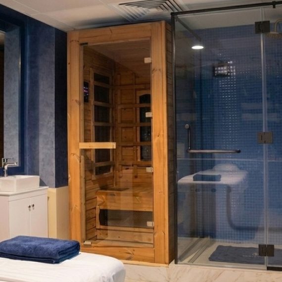 Infrared Sauna + Relaxation, Hot Stone & Aromatherapy STEAM BATH Shop Online at Special Price from Oman Mega Deals