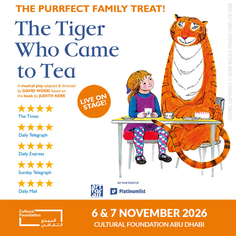 The Tiger Who Came To Tea at Cultural Foundation Abu Dhabi – Shows and Theatrical Plays