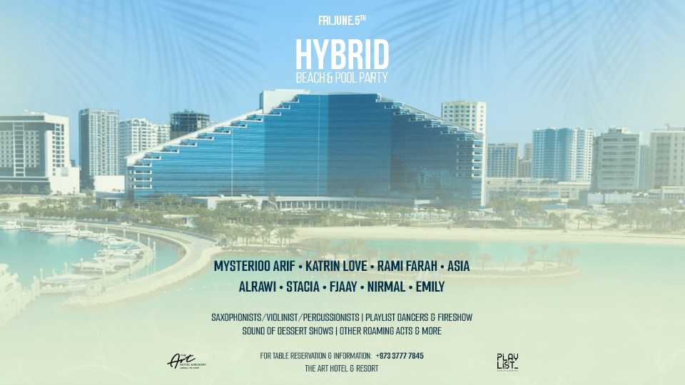 Hybrid Pool & Beach Party at The Art Hotel & Resort Amwaj Islands - Nightlife Hybrid Pool & Beach Party at The Art Hotel & Resort Amwaj Islands - Nightlife OmanMegaDeals.com